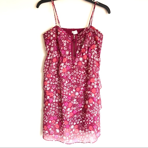 American Eagle Ruffle Tier Sleeveless Floral Dress - Picture 1 of 8